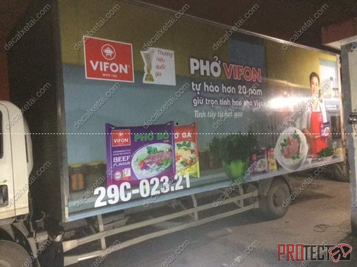 Dán decal thùng xe tải