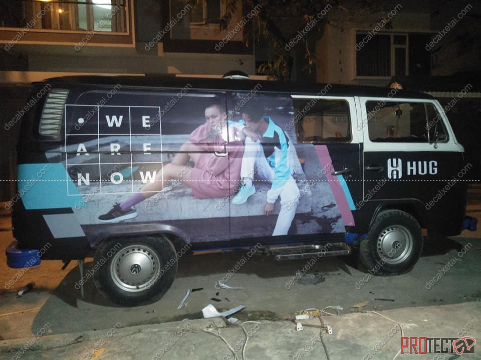 dán decal roadshow HUG