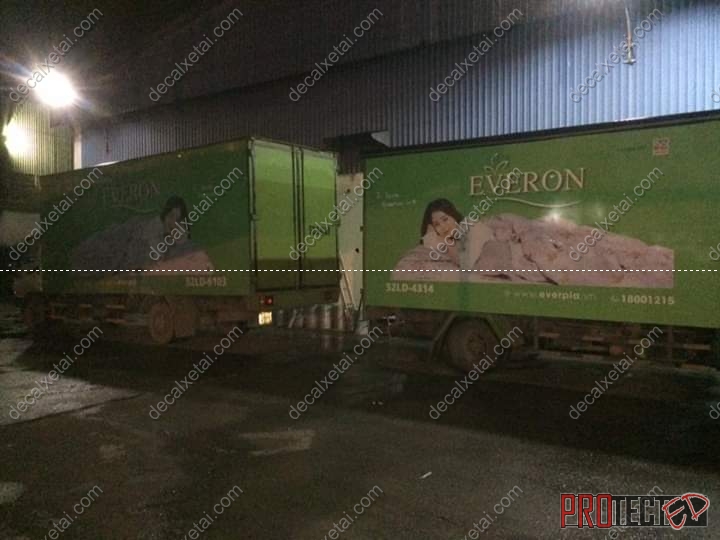 Decal xe tải giá tốt chất lượng cao  - Dán decal xe tải Everon