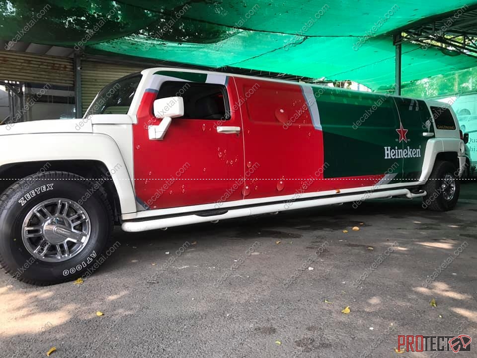 dán decal roadshow Heineken