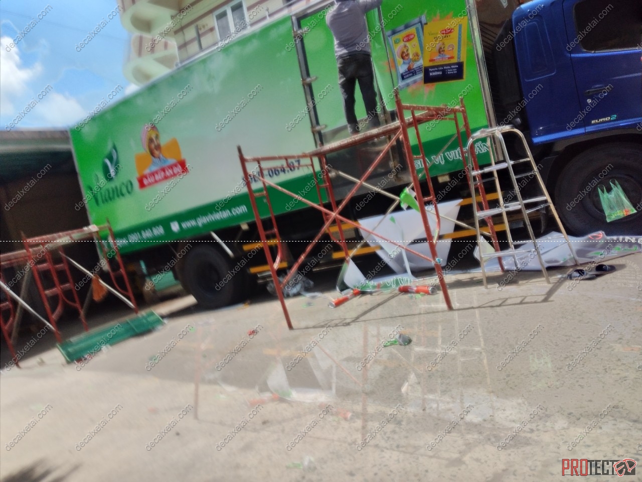 dịch vụ ốp alu thùng xe tải