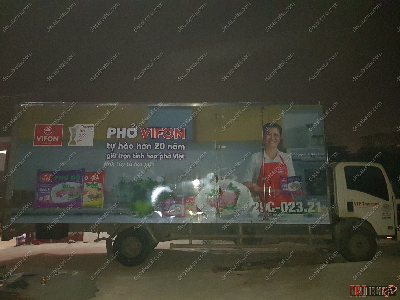 dán decal xe tải Hà Nội