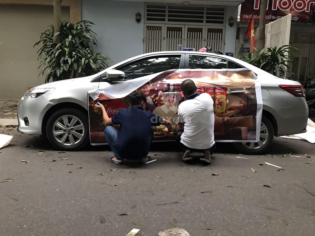 Dự án dán decal quảng cáo Coca Cola tết 2018 