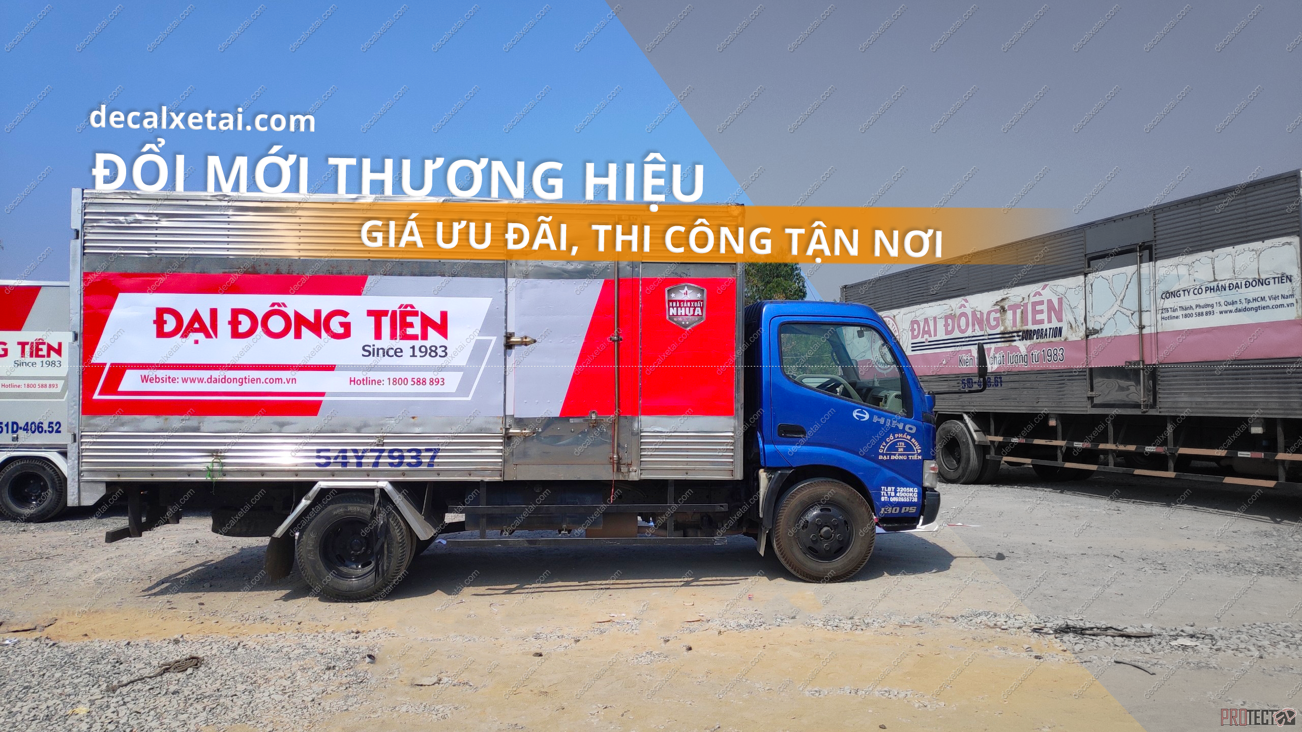 in dán quảng cáo xe tải